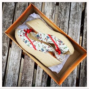 7.5M Rocket Dog Espadrille Floral Wedge Sandals